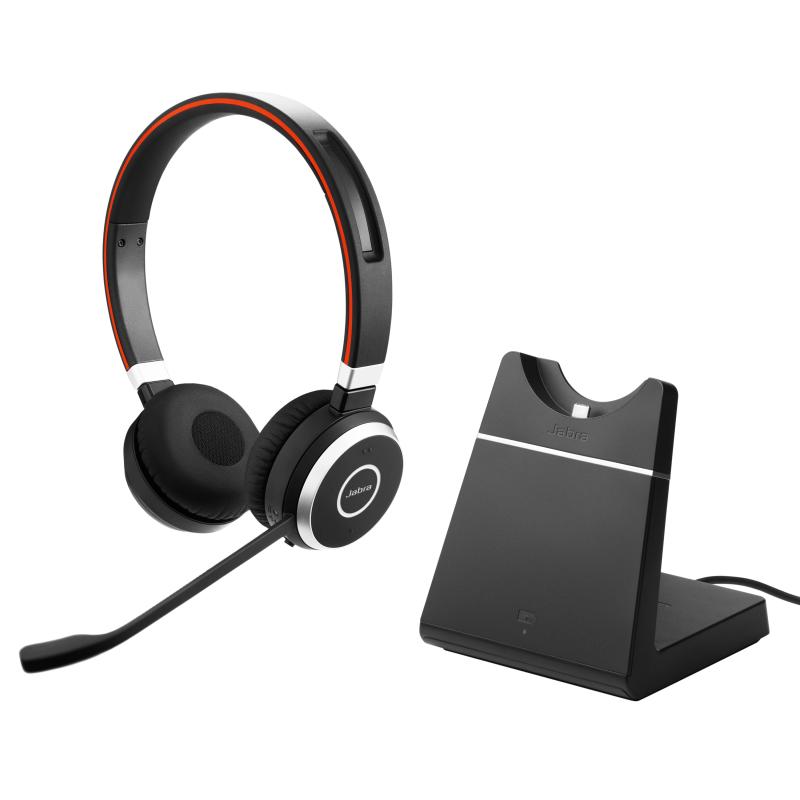 NEUF - Casque Jabra Evolve 65 Bluethooth et station de charge P/N 6599-833-399 - Noir