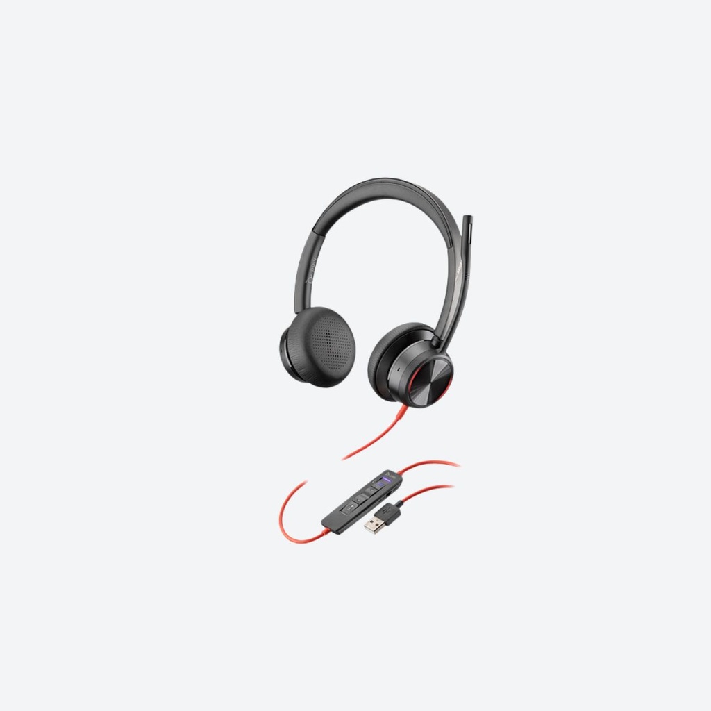 NEUF - Casque micro Poly Blackwire 8225-M filaire USB-C avec suppresseur de bruit actif
