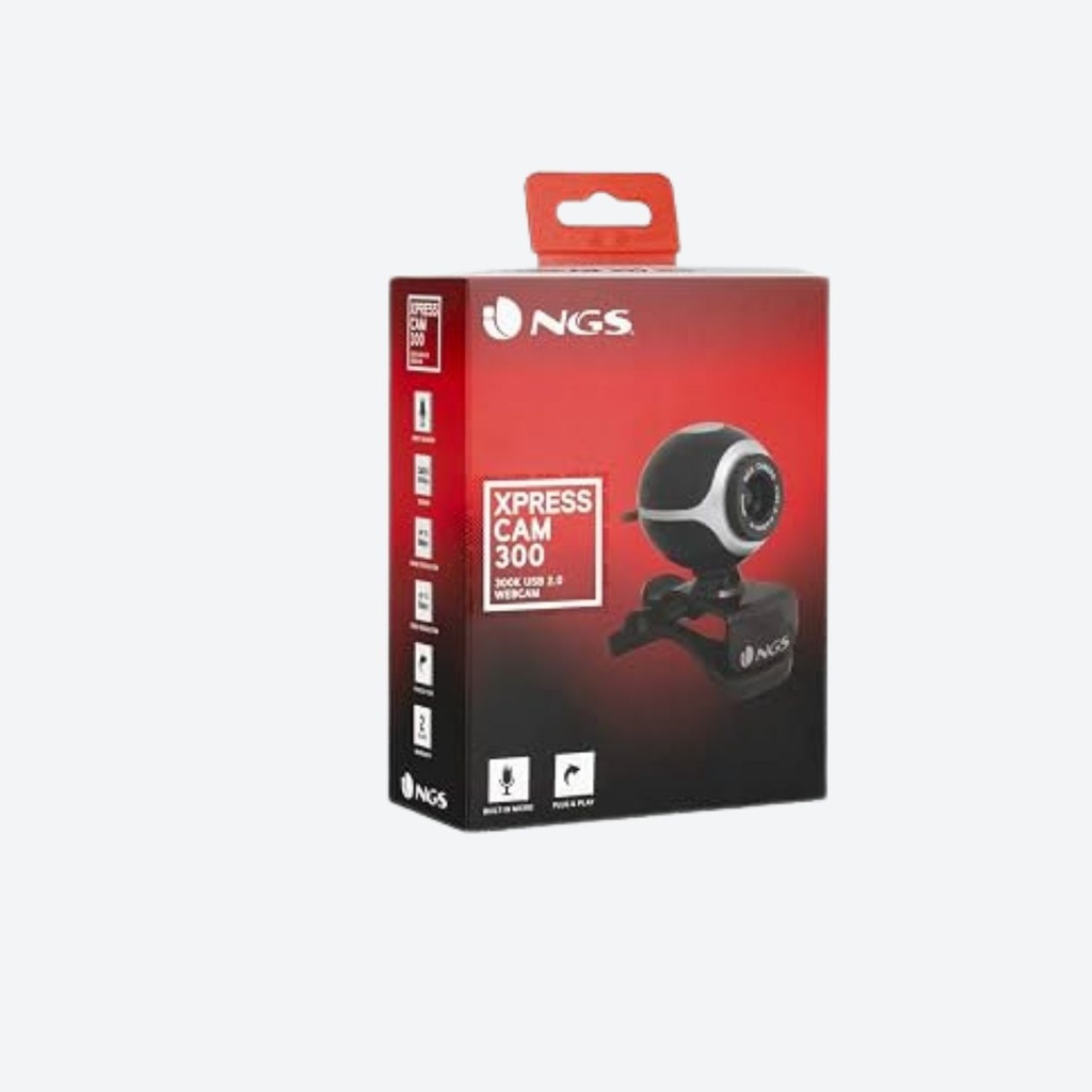 NEUF - Webcam NGS XPRESSCAM300 avec microphone intégré, USB 2.0