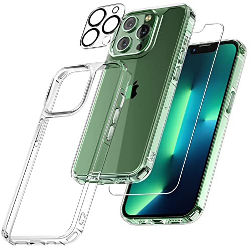 NEUF - Coque iPhone 14 Pro Max + 2 verres trempés avec 2 protections caméra - Transparent