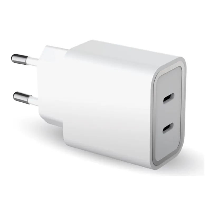 NEUF - Chargeur 2 USB C 45W (20+25W) Power Delivery Blanc Garantie à vie