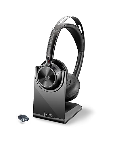 [NEU_00745] NEUF - Casque Poly Voyager Focus 2 charge USB-A et station de recharge P/N 213727-02