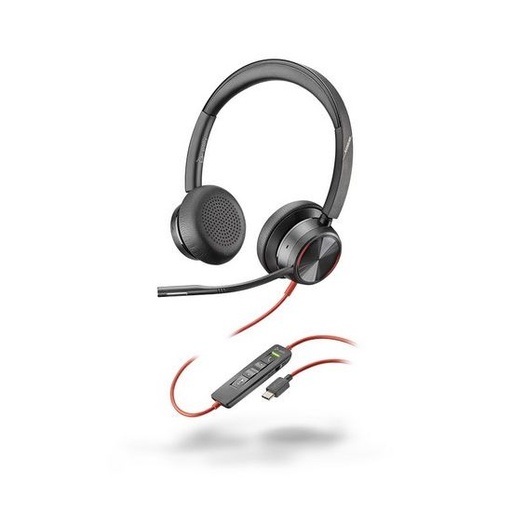 [NEU_00309] NEUF - Casque micro Poly Blackwire 8225-M filaire USB-C avec suppresseur de bruit actif