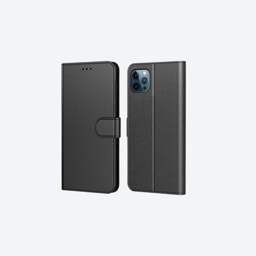 [NEU_00899] NEUF - Coque à Rabat iPhone 12/12 Pro - Noir