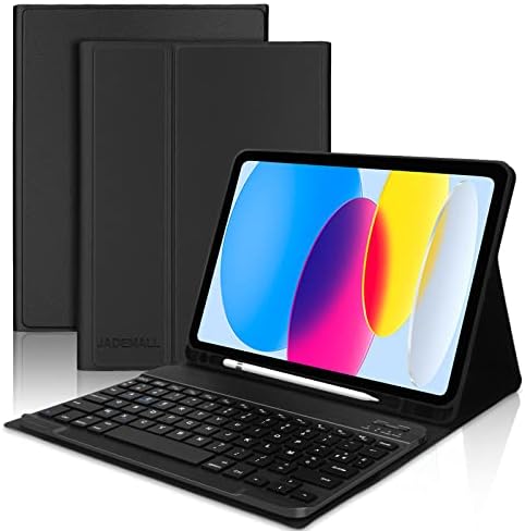 [NEU_00854] NEUF - Coque à rabat avec clavier iPad Air (3 Gen 2019), iPad 7, 8 (2019/ 2020), iPad Pro (2017) - Noir