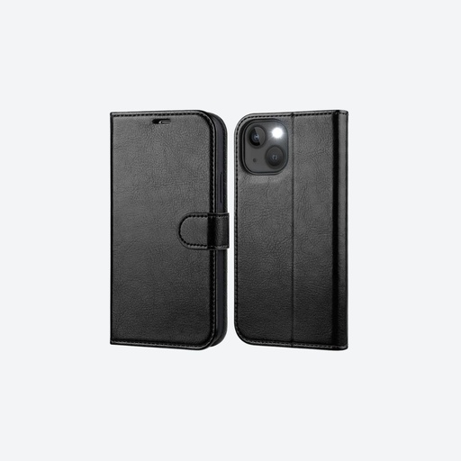 [NEU_00340] NEUF - Coque à rabat  iPhone 13 - Noir