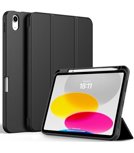 [NEU_00792] NEUF - Coque à rabat iPad 10 2022 - Noir